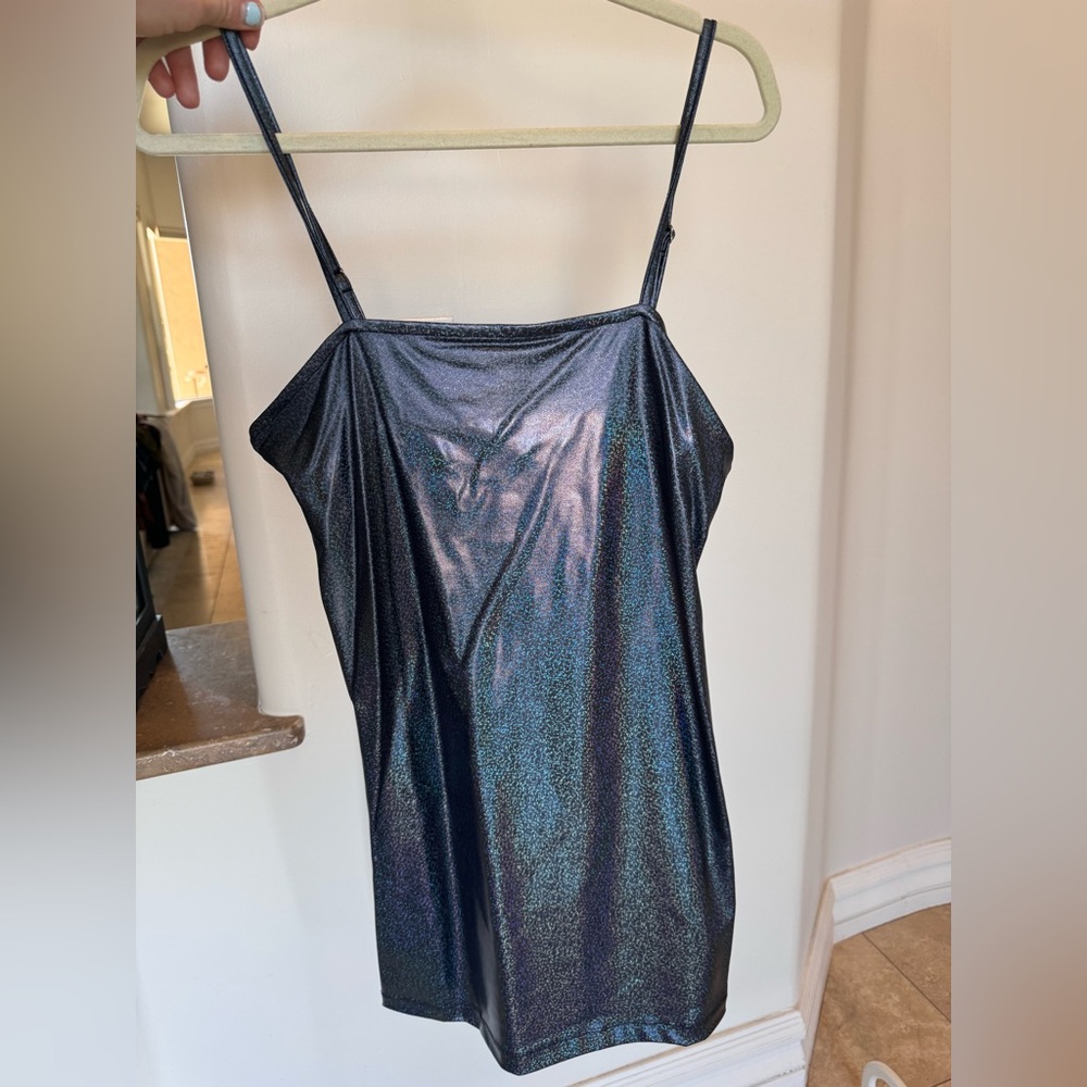 BP Be Proud Women's Black Rainbow Glitter Stretch Mini Dress - Picture 2 of 6